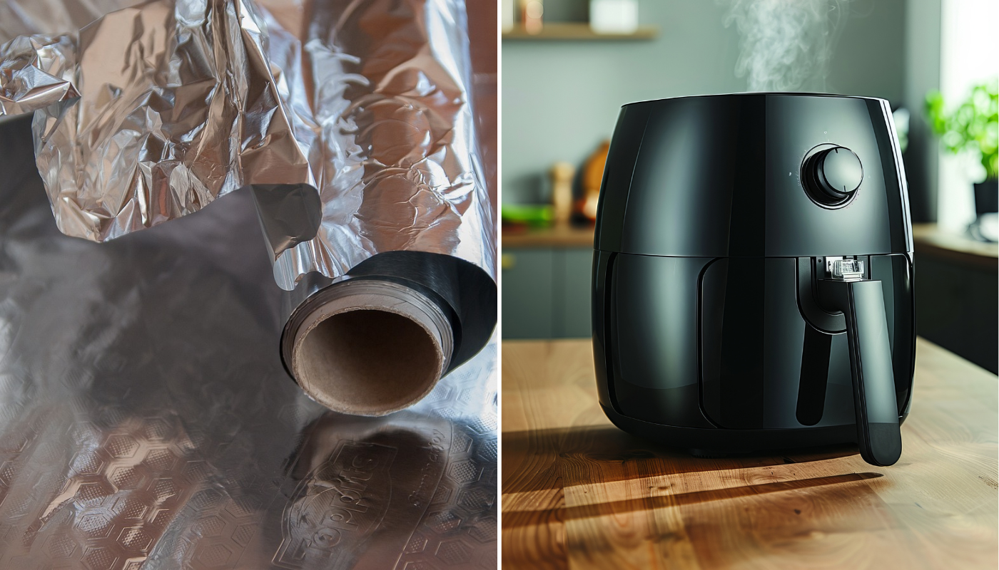Por que os fabricantes preferem que você não coloque papel alumínio na sua airfryer?