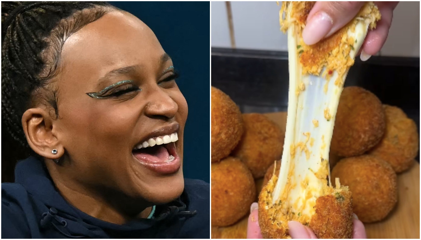 Web aponta qual seria a “receita de Rebeca Andrade”: bolinho de frango com batatas muito “queijudo” e fácil de fazer