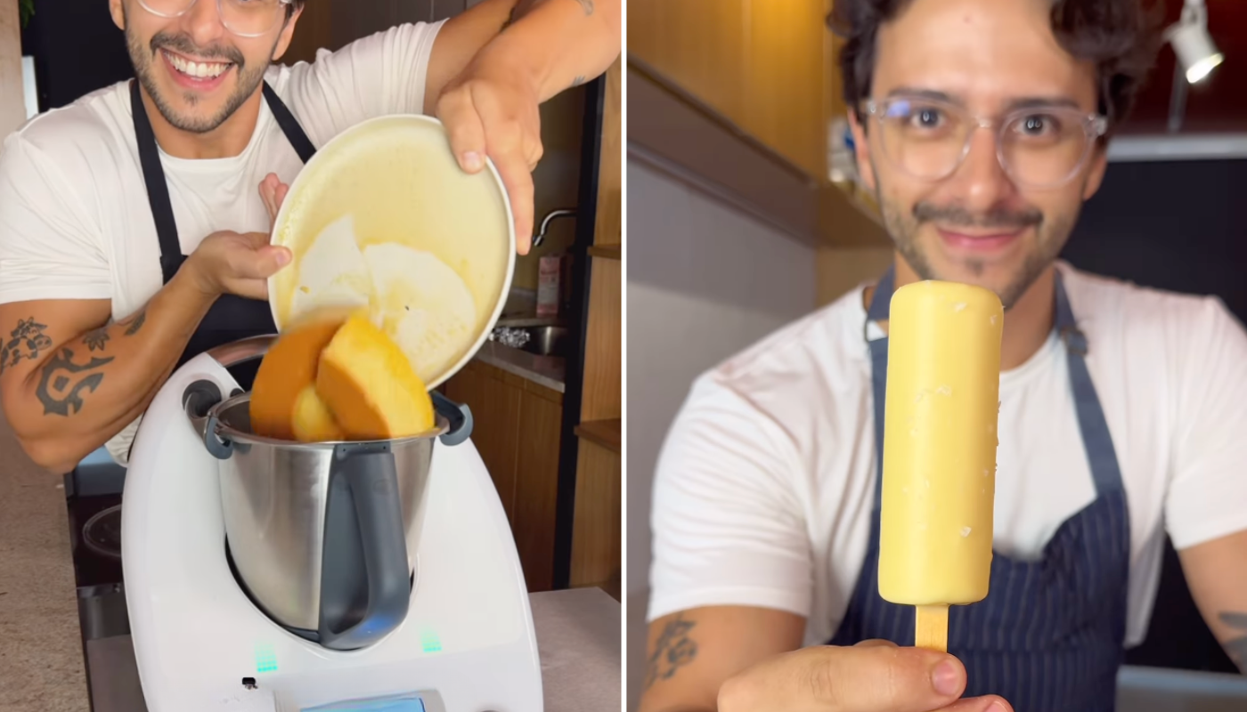 Pudim deu errado? Bata no liquidificador e faça um picolé