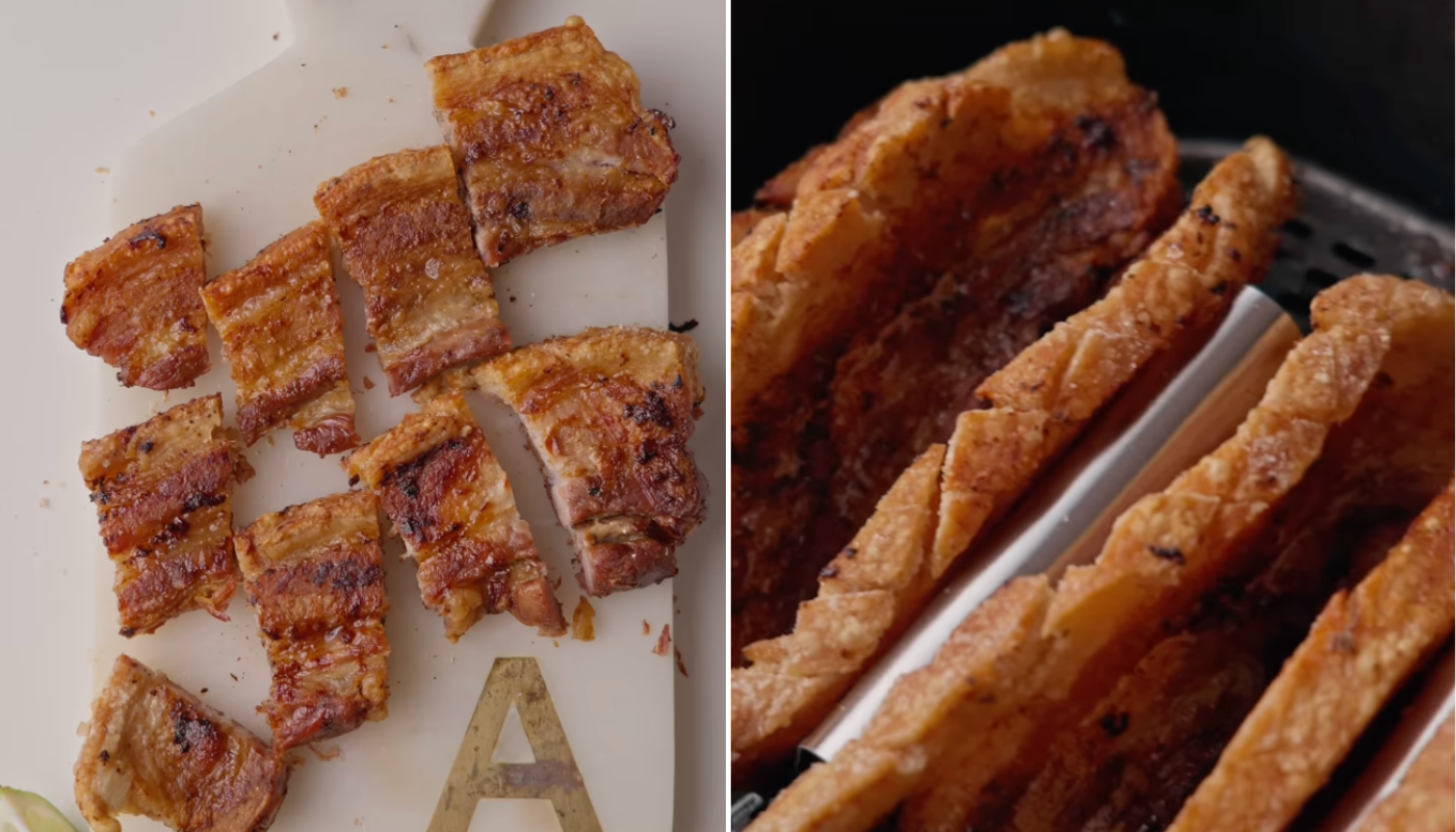 Torresmo na airfryer: receita tem segredo para deixar a pele sequinha