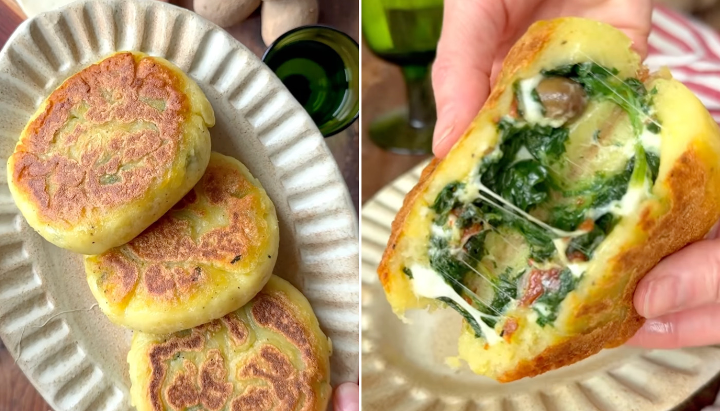 Panqueca de batata sem glúten. (Crédito: Reprodução/Instagram @cosatipreparopercena)