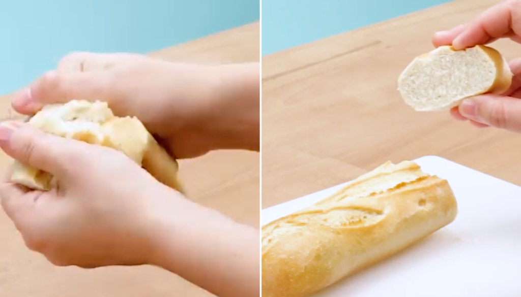 Como recuperar pão amanhecido. (Crédito: Reprodução/Instagram @delicioso.com.br)