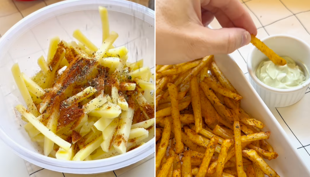 batata frita crocante na airfryer