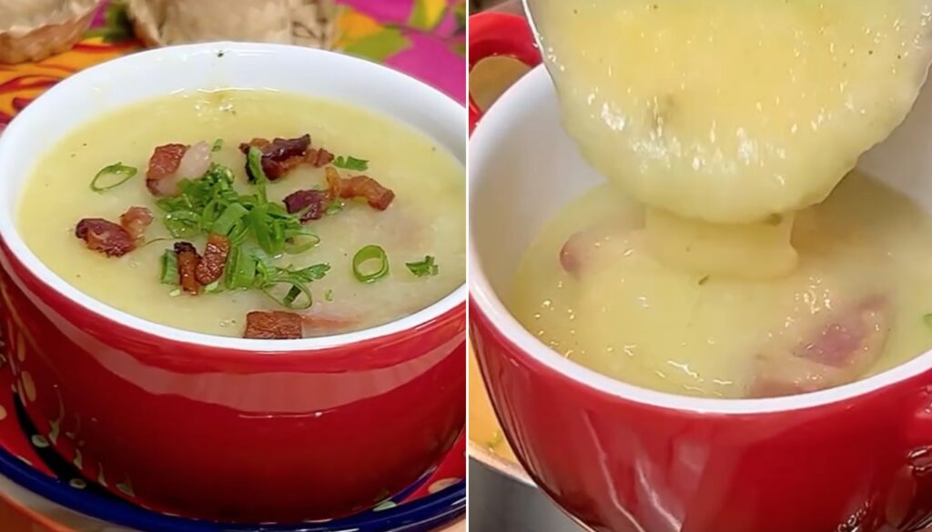 Caldo de mandioca (Crédito: Reprodução/Instagram @saboresqueguardei)