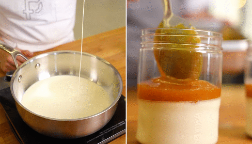 Panna cotta de maracujá