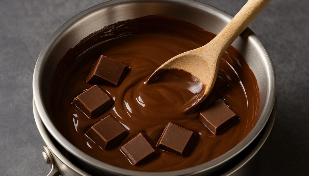 Chocolate em banho maria (Crédito: Delicioso)