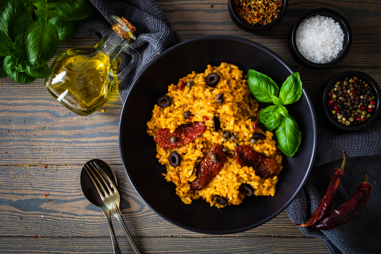 Risotos, por exemplo, ficam deliciosos com tomate seco