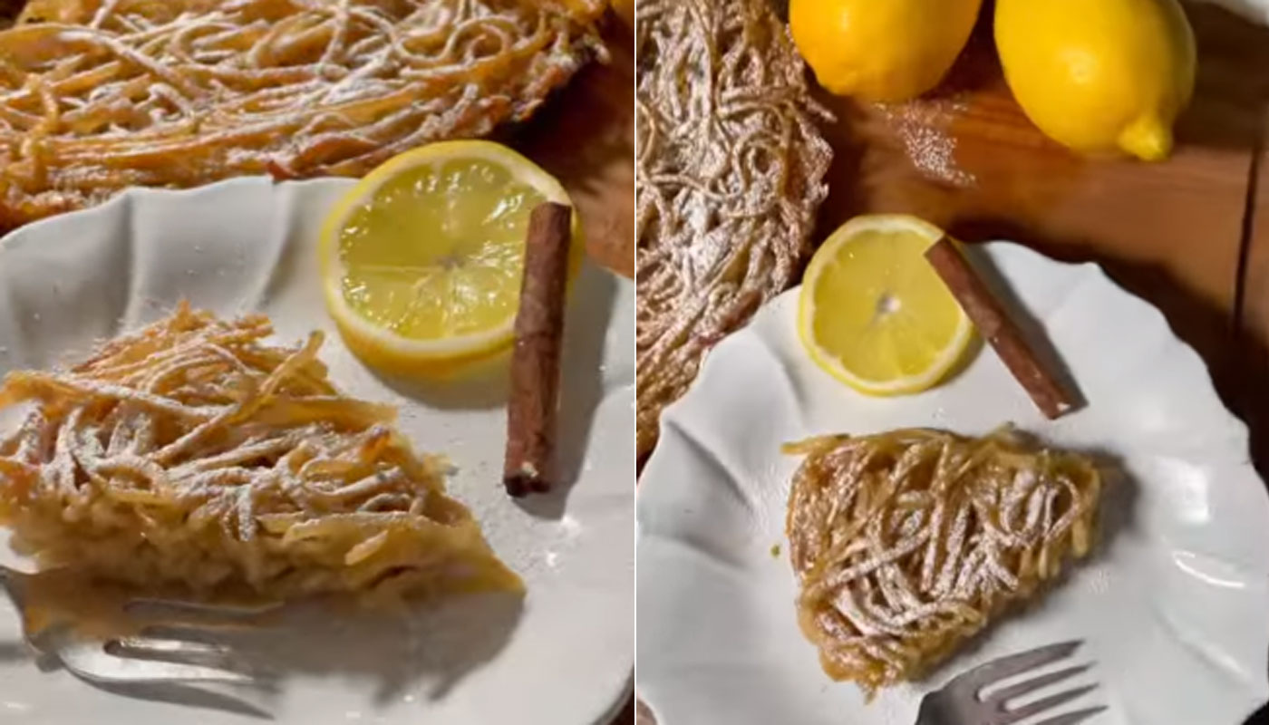 Receita doce de “bolo de macarrão” surpreendeu na internet: provaria?