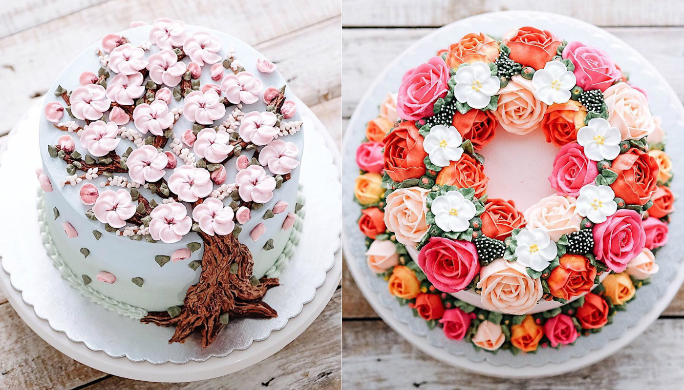 Esses bolos são tão perfeitos que as flores e suculentas parecem de verdade: veja fotos!
