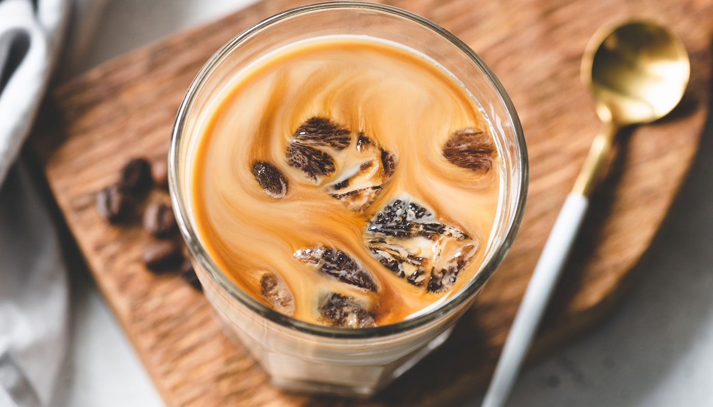 Café gelado com leite