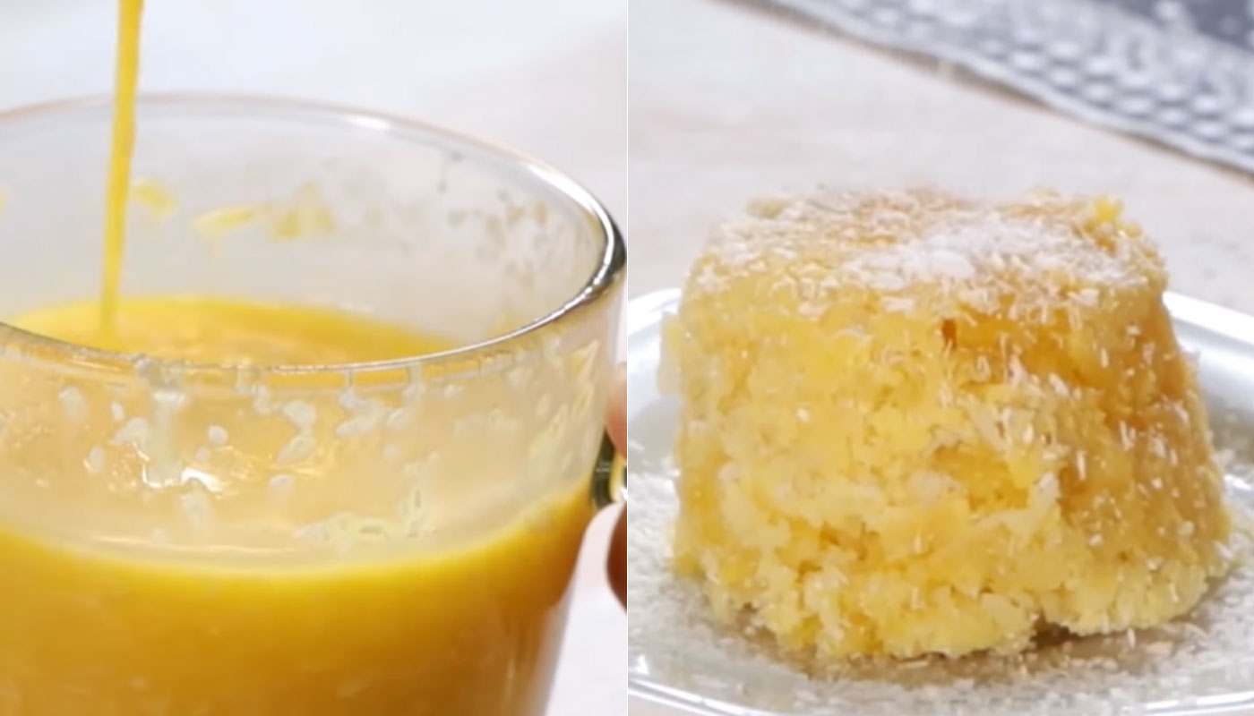 Quindim de caneca: fazer o doce para só uma pessoa é bem mais rápido e prático