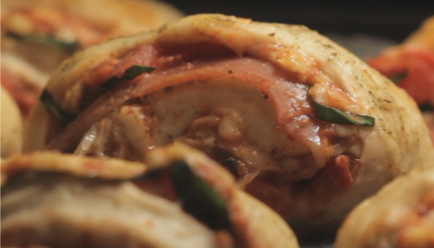 Rolinhos de pizza de presunto cru: é fácil de fazer, fácil de comer e muito saboroso!